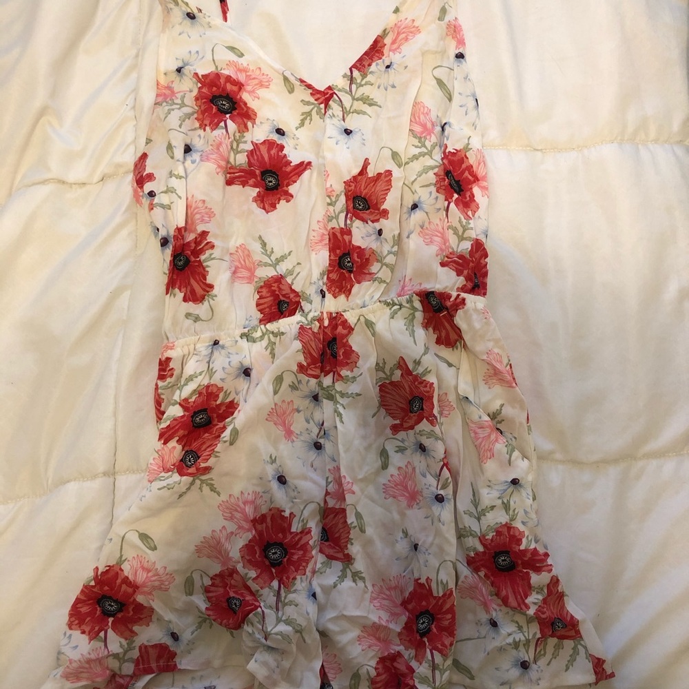 H&M Floral Romper Womens size 12